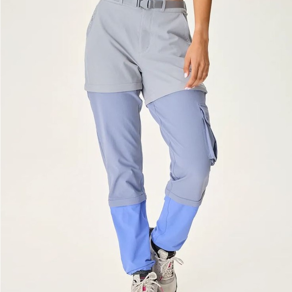 Outdoor Voices Track Pants with Color-Block Design